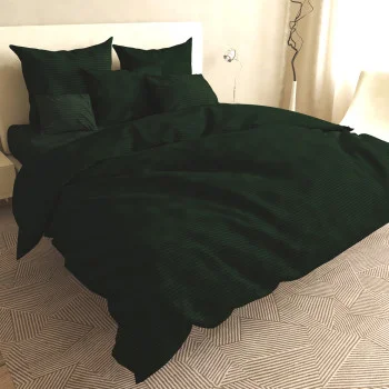Bed linen set SoundSleep Stripy Green calico euro (93948968)