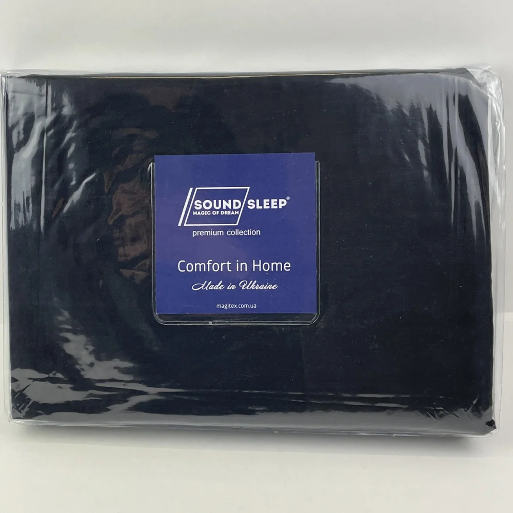 Простынь на резинке SoundSleep Manner Dark Grey бязь 140х200 см (93948623)
