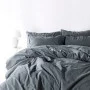 SoundSleep Stonewash Dark Gray family bedding set 160x220 cm dark gray (92669505)