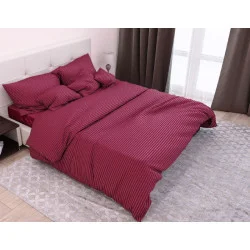 Pillowcase with edging SoundSleep Stripe Solar satin stripe 50x70 cm red (93847711)