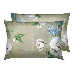 Pillowcase set SoundSleep Solia calico 40x60 cm 2 pcs green (2800004771948)