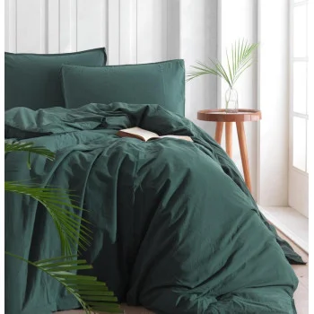 Комплект постельного белья SoundSleep Stonewash Adriatic Dark Green полуторный зеленый (92847002)