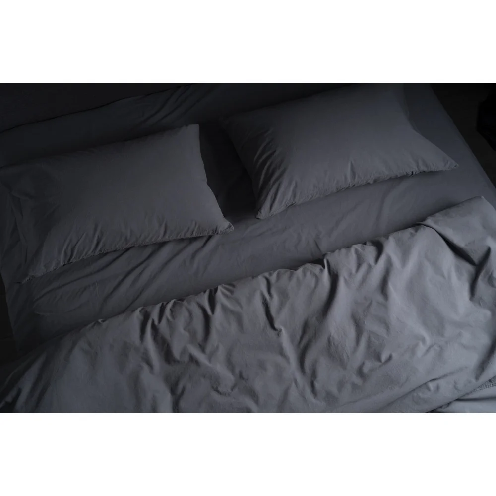 SoundSleep Stonewash Dark Gray family bedding set 160x220 cm dark gray (92669505)