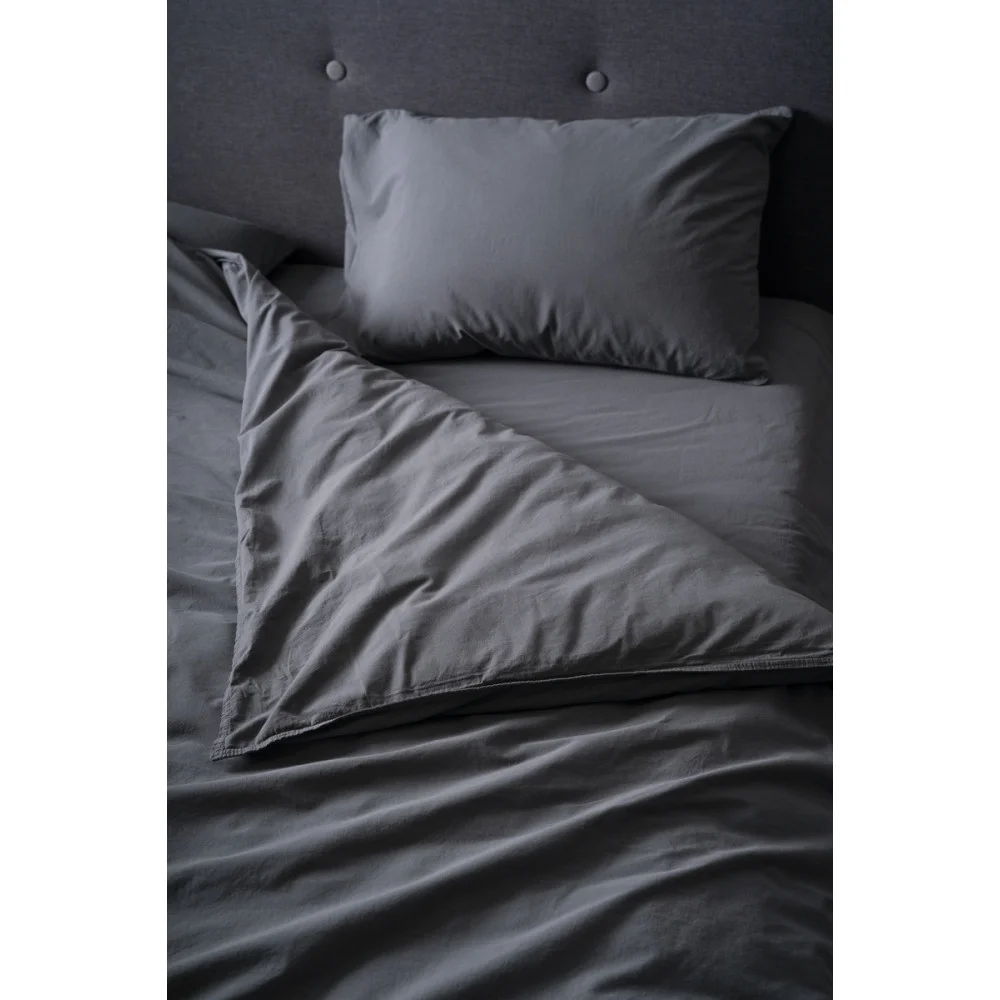SoundSleep Stonewash Dark Gray family bedding set 160x220 cm dark gray (92669505)