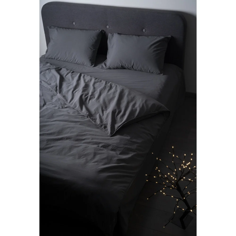 SoundSleep Stonewash Dark Gray family bedding set 160x220 cm dark gray (92669505)