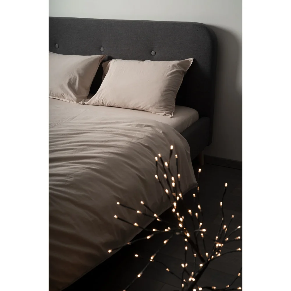 Комплект постільної білизни SoundSleep Stonewash євро 200х220 см бежевий (93593007)