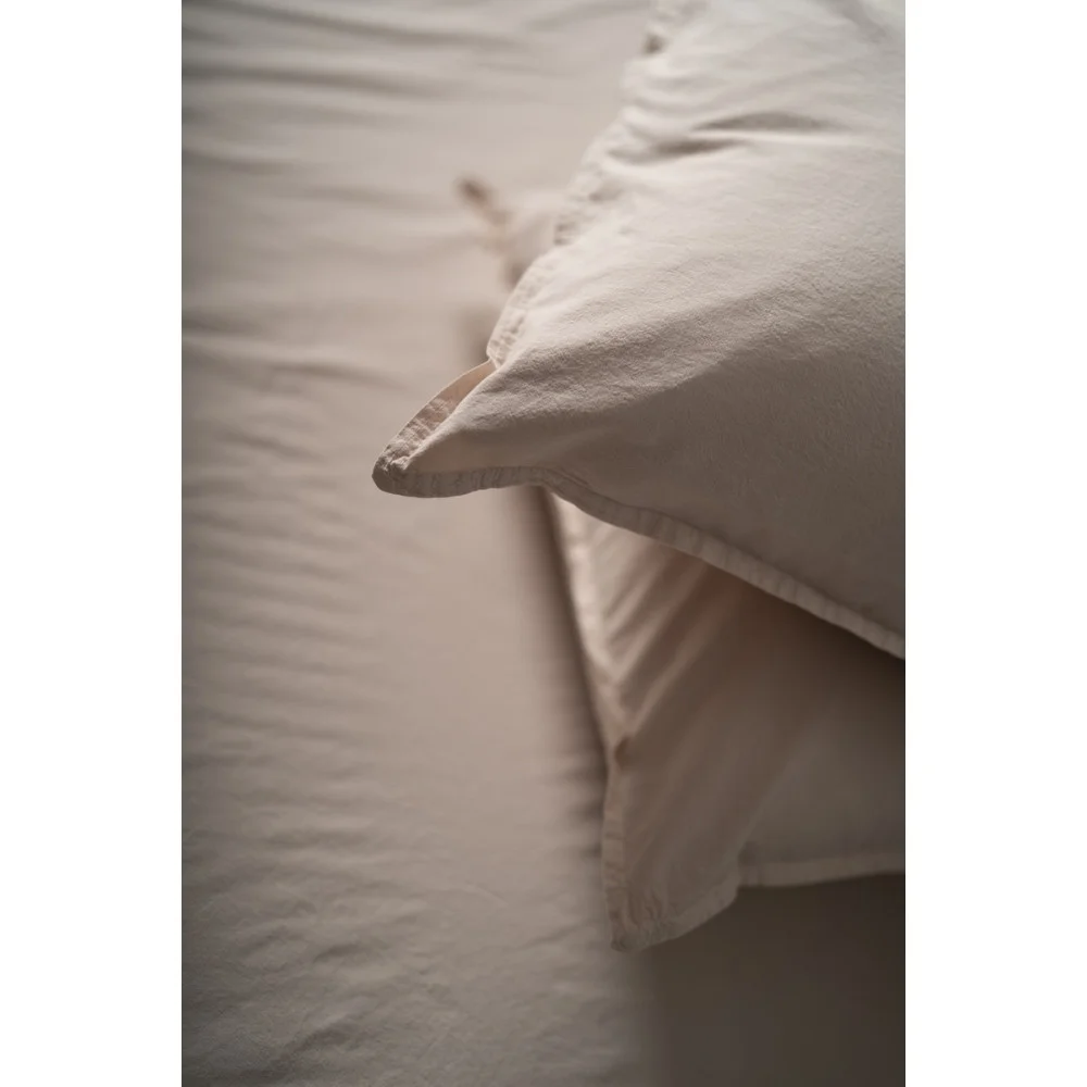Комплект постільної білизни SoundSleep Stonewash євро 200х220 см бежевий (93593007)