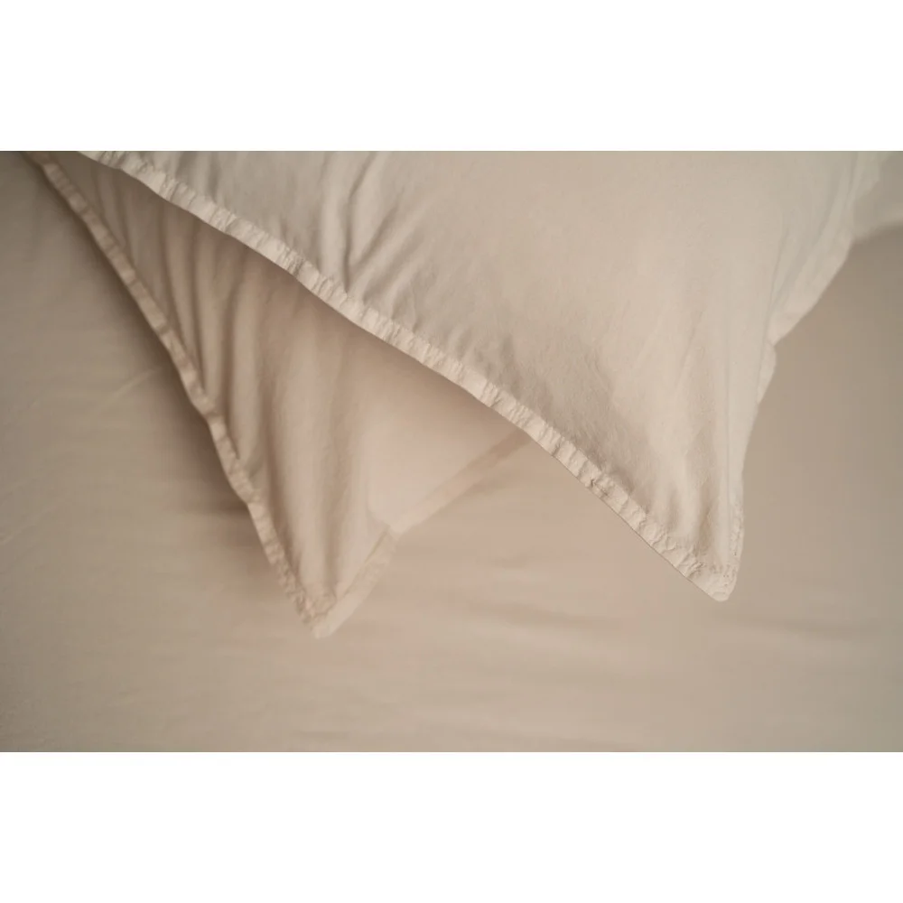 Комплект постільної білизни SoundSleep Stonewash євро 200х220 см бежевий (93593007)