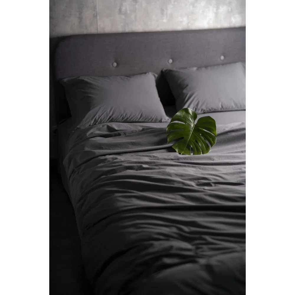SoundSleep Stonewash Dark Gray family bedding set 160x220 cm dark gray (92669505)