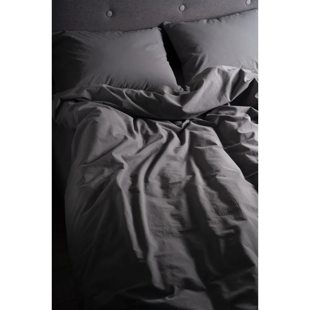 SoundSleep Stonewash Dark Gray family bedding set 160x220 cm dark gray (92669505)