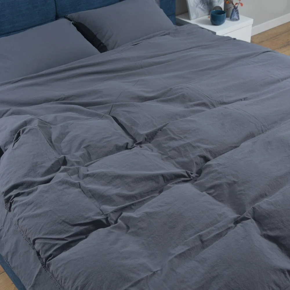 SoundSleep Stonewash Dark Gray family bedding set 160x220 cm dark gray (92669505)