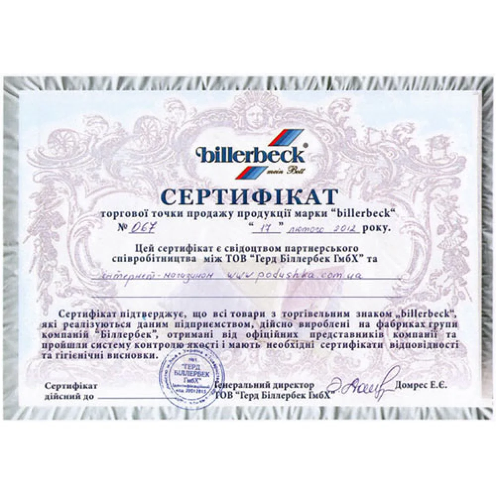 Одеяло Billerbeck Камелия из верблюжьей шерсти стандартное 172х205 см белое (0570-10/02)