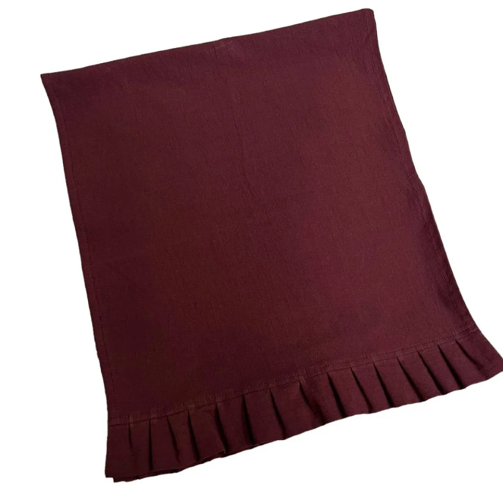 Раннер SoundSleep Stonewash Burgundy 40х180 см с рюшами (94331943)