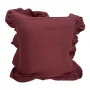 Декоративная наволочка SoundSleep Muslin Burgundy 45х45 см с рюшами бургунди (94331776)