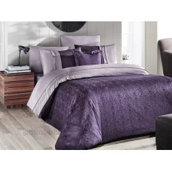 Bedding set First choice Moonlight satin VIP London mor satin Euro 200x220 cm purple (m015760)