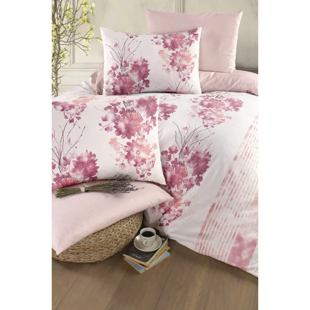 First choice Rina Ranforce Euro bedding set 200x220 cm pink (m017475)