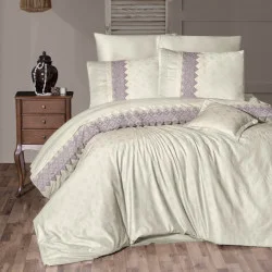 Bedding set First choice Moonlight satin VIP Latina Beige satin Euro 200x220 cm beige (m017527)