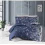 Комплект постільної білизни First choice Living Navy Blue сатин-люкс Євро 200х220 см темно-синій (m018343)