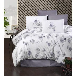 First choice Rosemary Ranforce Euro bedding set 200x220 cm white-gray (m018268)