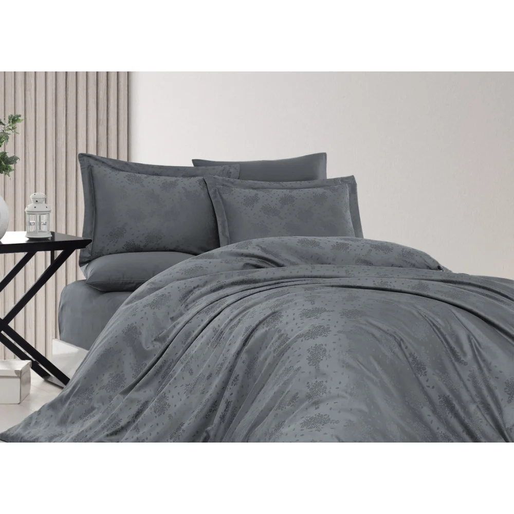 First choice Marelda Dark Grey jacquard Euro bedding set 200x220 cm dark grey (m018314)