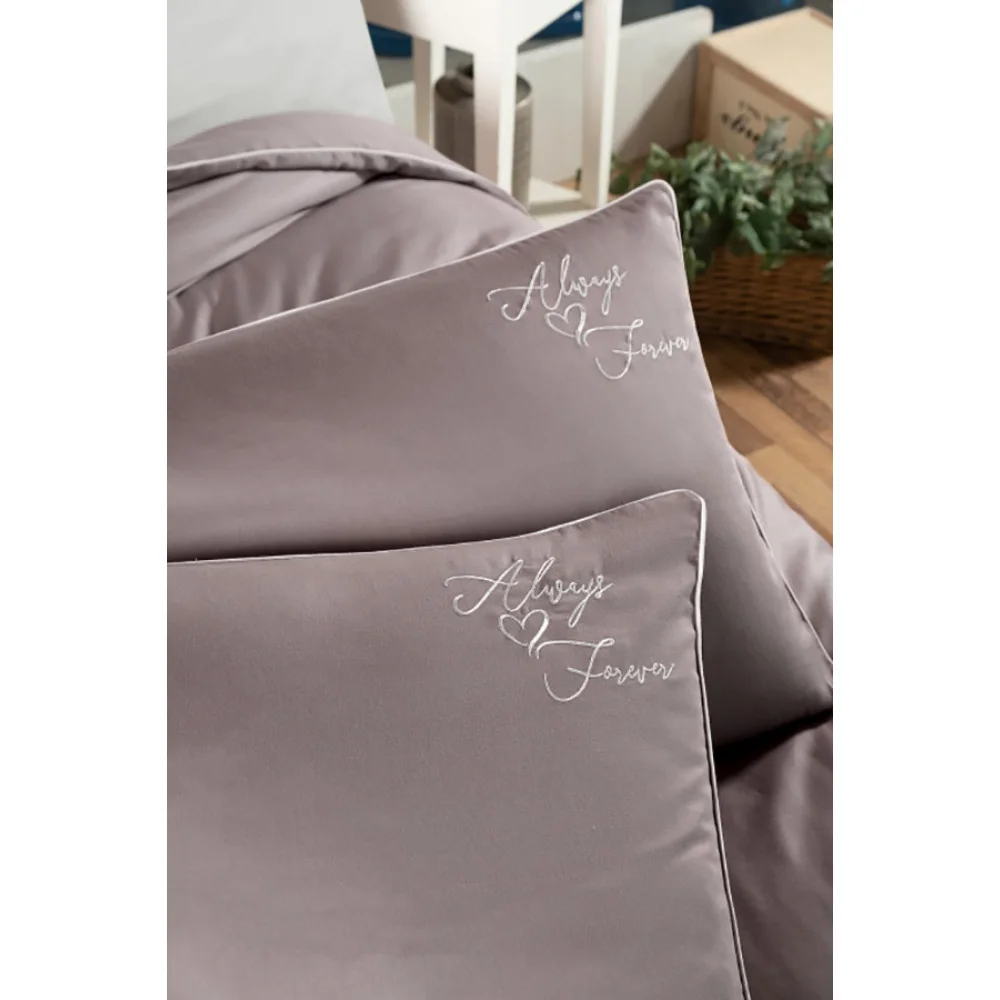 Комплект постільної білизни First choice Timeless Lilac сатин-делюкс Євро 200х220 см ліловий (m018288)