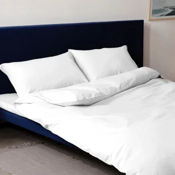 Комплект постельного белья SoundSleep ранфорс полуторный 150х210 см белый (94295870)