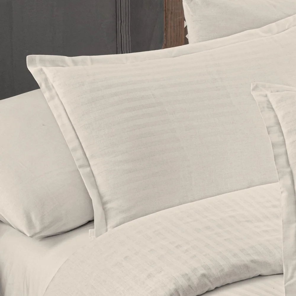 Комплект постельного белья Altinbasak Poplin Infinity Ivory поплин Евро 200x220 см кремовый (m018669)