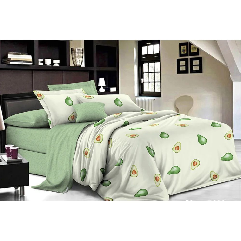 Простирадло SoundSleep Avocado бязь 150х220 см молочний (2800004649926)
