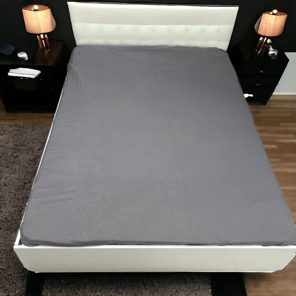 Простынь на резинке SoundSleep Delicacy фланель 160х200 см серый (94286991)