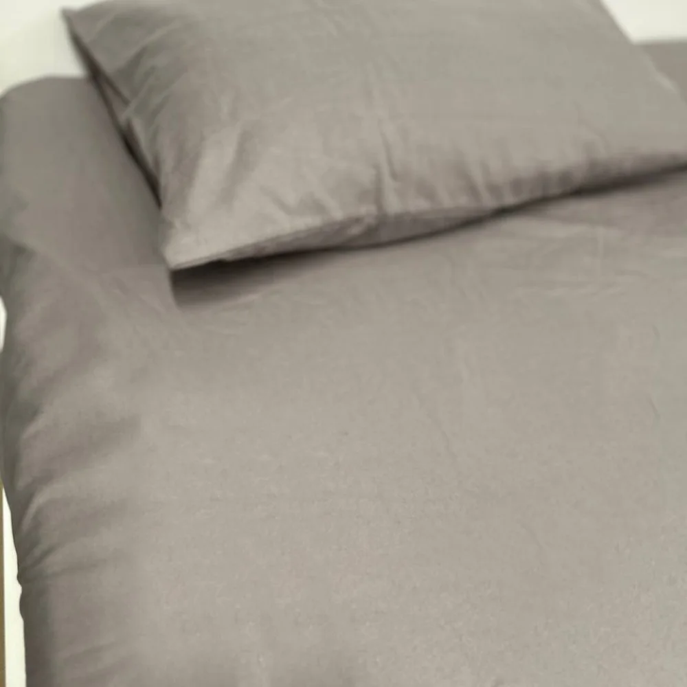 Простынь на резинке SoundSleep Delicacy фланель 160х200 см серый (94286991)