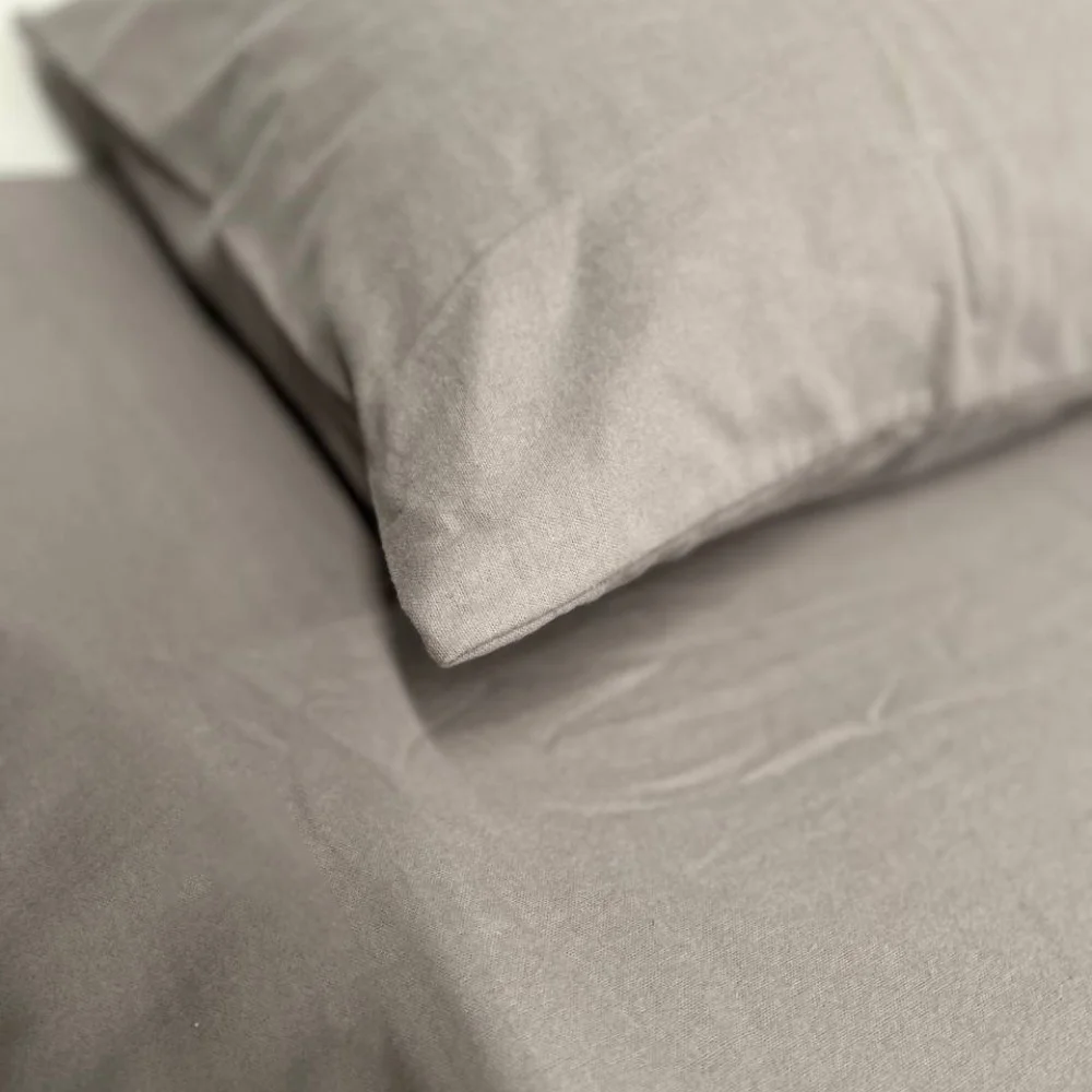 Простынь на резинке SoundSleep Delicacy фланель 160х200 см серый (94286991)
