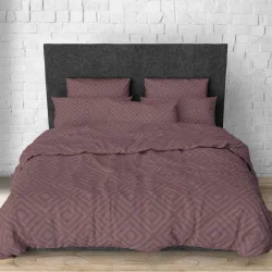 Простынь на резинке SoundSleep Rhomb Brown бязь 160х200х20 см коричневая (2800004674669)