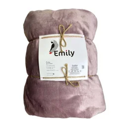 Плед Emily Comfort велсофт 150х200 см 310гм2 пудровий (94264135)